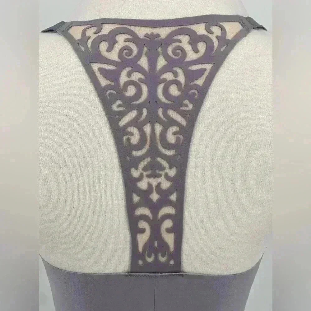 BNWT Victoria's Secret Racerback Plunge Mauve Bra 32DD - Picture 5 of 8